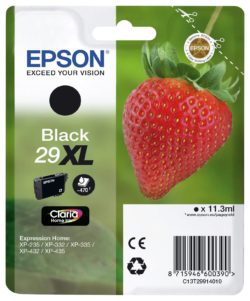 Epson Claria 29XL Black Ink Cartridge (C13T29914010)